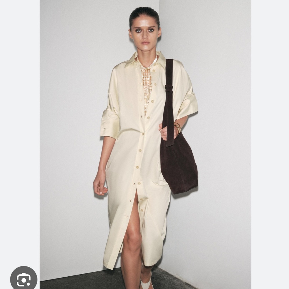 Zara NWT poplin shirtdress 2946/479